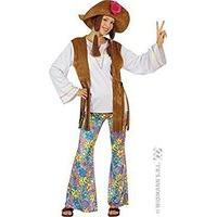 Ladies Woodstock Hippie Woman Costume Small Uk 8-10 For 60s 70s Hippy Fancy