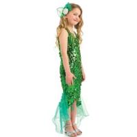 Large Green Mermaid Girl Costume