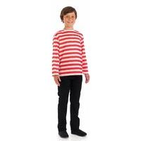 Large Red & White Children\'s Striped Jumper