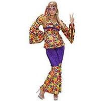 Ladies Velvet Hippie Girl Costume Small Uk 8-10 For 60s 70s Hippy Fancy Dress