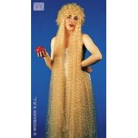 ladies lady godiva blondeblack wig for hair accessory fancy dress