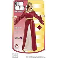 Ladies Court Milady Velvet Costume Medium Uk 10-12 For Regency 17th 18th