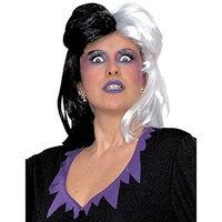 ladies cruella black and white wig for fancy dress costumes outfits ac ...