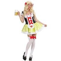 Ladies Bavarian Beer Girl Costume Medium Uk 10-12 For Tv Cartoon & Film Fancy