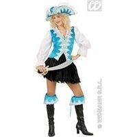 ladies regal pirate lady turquoise costume medium uk 10 12 for buccane ...
