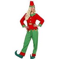 Ladies Santas Little Helper Elf Woman Costume Medium Uk 10-12 For Christmas