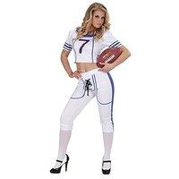 Ladies American Football Girl Costume Medium Uk 10-12 For Usa Sports Fancy Dress