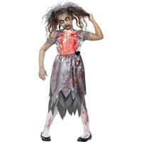 Large Girls Zombie Bride Costume