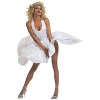 Ladies Marilyn Dress Costume Medium Uk 10-12 For Monroe 50s Fancy Dress