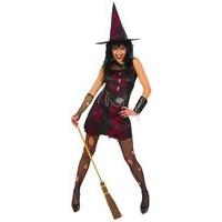 Ladies Punk Witch Costume Medium Uk 10-12 For Halloween Fancy Dress