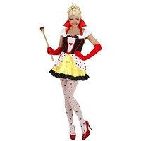 ladies queen of hearts costume large uk 14 16 for fairytale fancy dres ...