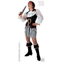 ladies pirate lady deluxe costume medium uk 10 12 for buccaneer fancy  ...