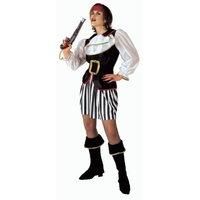 ladies pirate lady deluxe costume small uk 8 10 for buccaneer fancy dr ...