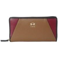 la martina la portena taupe womens purse wallet in multicolour