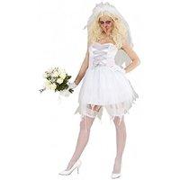 Ladies Zombie Bride Costume Medium Uk 10-12 For Halloween Fancy Dress