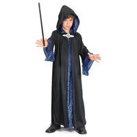 Large Black Childrens Wizard Robe