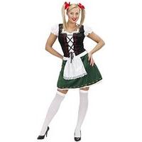 Ladies Bavarian Girl Costume Medium Uk 10-12 For Tv Cartoon & Film Fancy Dress