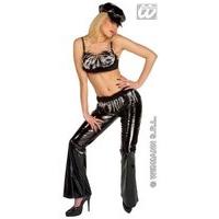 Ladies Black Cool Girl Outfit Accessory For 70s Theme Fancy Dress