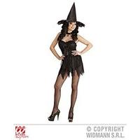ladies glam witch halloween fancy dress costume