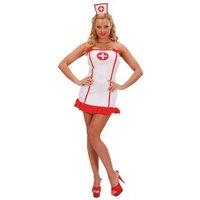 Ladies Lycra White Nurse Costume Medium Uk 10-12 For Er Gp Hospital Fancy Dress
