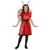 ladybug girl childrens fancy dress costume toddler age 4 5 116cm