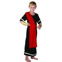 large black red boys caesar costume