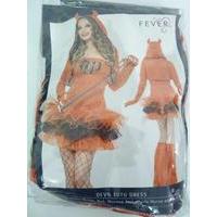 Ladies Large Fever Devil Tutu Dress Red Halloween Fancy Dress Costume Outfit