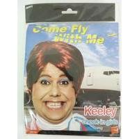 Ladies Mens Keeley Wig Come Fly With Me Fancy Dress Costume Outfit Accessory