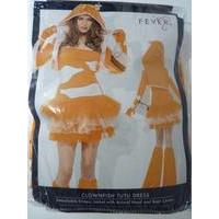 Ladies Xsmall Fever Clownfish Tutu Dress Orange Fish Fancy Dress Costume Outfit