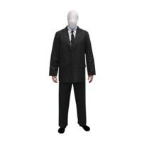 Large Black Slenderman Costume Official Morphsuit