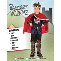Large Boys Fantasy King Costume