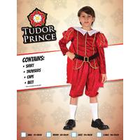 Large Red Boys Tudor Prince Costume
