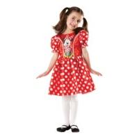 Large Red Girls Classic Minnie Mouse Costume