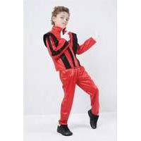 large red superstar jacket trousers costume