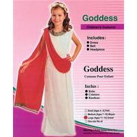 large white red girls goddess costume