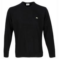 Lacoste Crew Neck Lambswool Sweater Noir Black