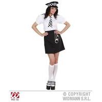 Ladies British Police Girl Costume Medium Uk 10-12 For Cop Fancy Dress
