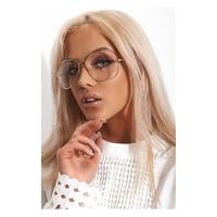 Laguna Clear Lens Gold Aviator Fashion Specs