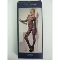 Ladies Brown Leopard Print Bodysuit