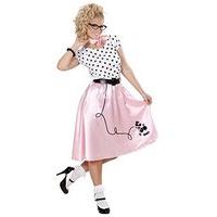 Ladies 50s Poodle Girl Costume Large Uk 14-16 For Grease 50s Rock N Roll Fancy
