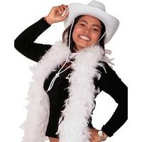 Ladues 1.8m Feather Boa - White