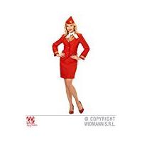 Large Red Ladies Flight Attendant Costume