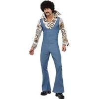 large 70s mens groovy disco dancer costume