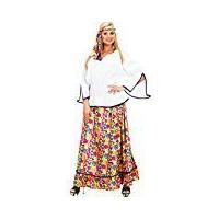 Ladies Velvet Hippie Woman Costume Extra Large Uk 18-20 For 60s 70s Hippy Fancy