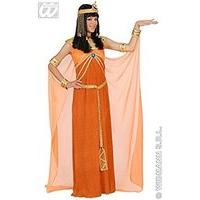 Ladies Queen Of Egypt Dress Orange Costume Medium Uk 10-12 For Egyptian Ancient