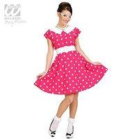 Ladies 50s Lady - Pink Costume Small Uk 8-10 For Grease 50s Rock N Roll Fancy