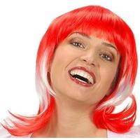 ladies supporter woman red white red wig for hair accessory fancy dres ...