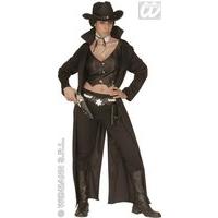 Ladies Bounty Killer Lady Costume Extra Large Uk 18-20 For Wild West Saloon