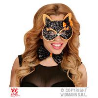 Ladies Cat Eye Mask & Bow Tie