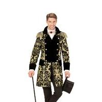 large mens jacquard parade coat